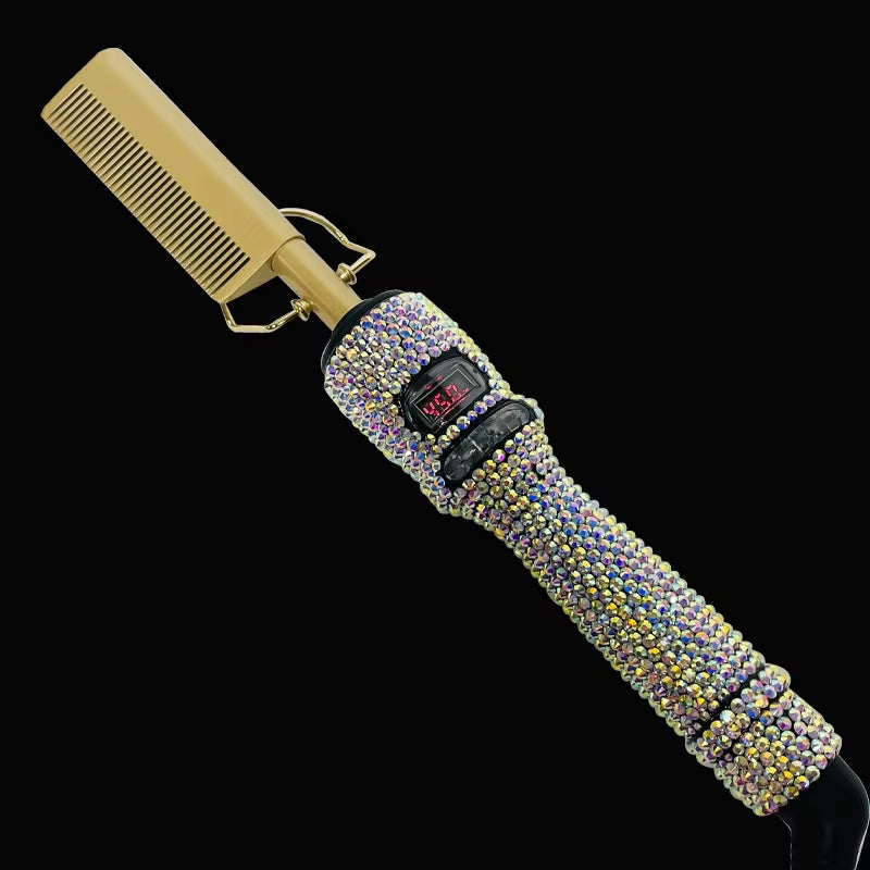 Hot Comb Straight Curling Electric Comb for American African Hair Pente Quente Peigne Chauffant Lisseur Cheveux Styling Tools